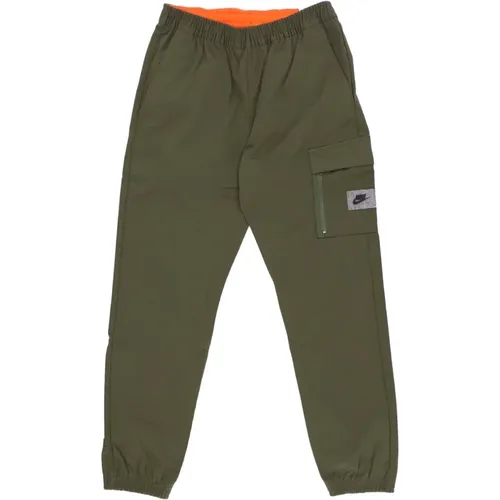 Sportswear Woven Pant Rough /Orange/Black , male, Sizes: XL - Nike - Modalova