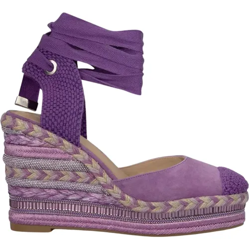 Braided Wedge Sandal with Embellishments , female, Sizes: 5 UK, 7 UK - Alma en Pena - Modalova