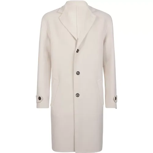 Single-Breasted Wool Cashmere Coat , male, Sizes: 2XL, M, XL, L - Eleventy - Modalova