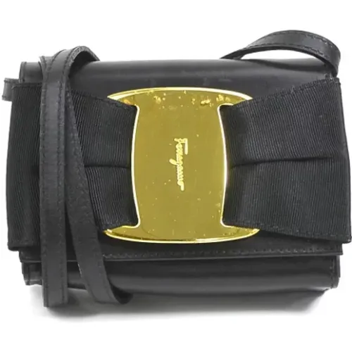 Pre-owned Leder Schultertasche , Damen, Größe: ONE Size - Salvatore Ferragamo Pre-owned - Modalova