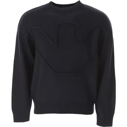 Stylischer Pullover,Ikonic Eagle Sweater - Emporio Armani - Modalova