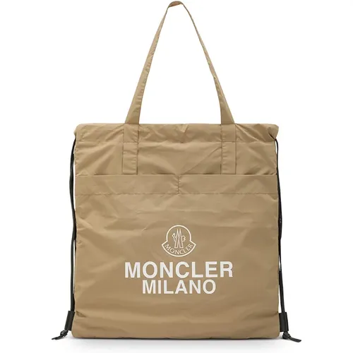 Drawstring AQ Tote Bag , male, Sizes: ONE SIZE - Moncler - Modalova