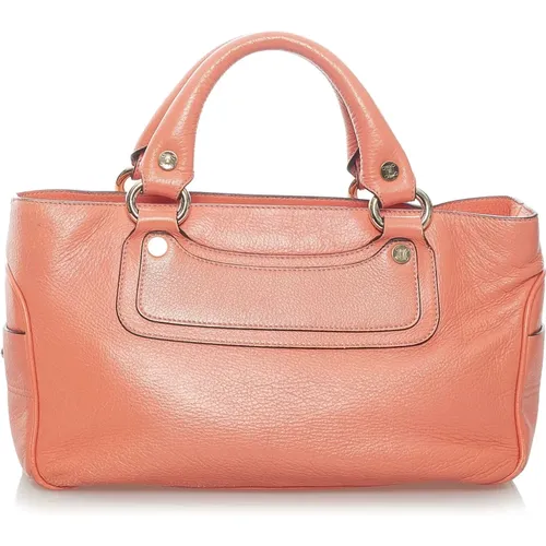 Celine Boogie Leather Handbag Pre-Owned , female, Sizes: ONE SIZE - Celine Vintage - Modalova