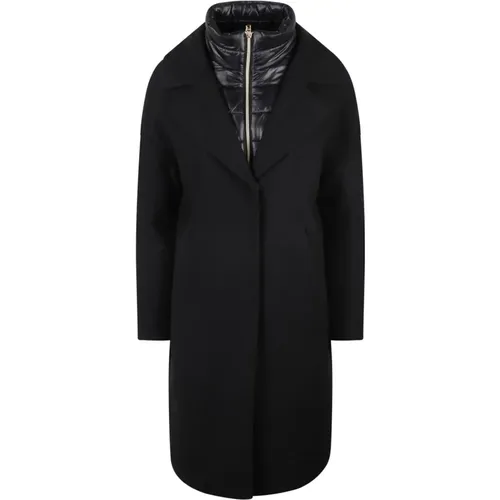 Luxury Wool Blend Double-Front Coat , female, Sizes: S, L, M - Herno - Modalova