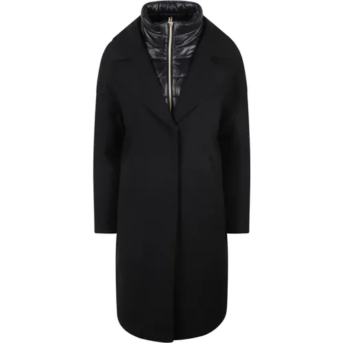 Luxury Wool Blend Double-Front Coat , female, Sizes: S, L, M, XS - Herno - Modalova
