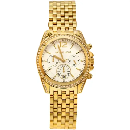 Pre-owned Stainless Steel watches , female, Sizes: ONE SIZE - Michael Kors Pre-owned - Modalova