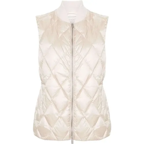 Quilted Bead-Embellished Puffer Vest , female, Sizes: S - PESERICO - Modalova