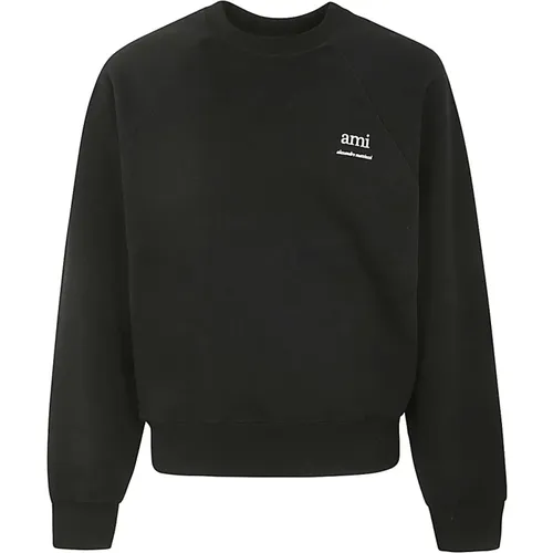Schwarzer Sweatshirt AM Stil 001 , Herren, Größe: M - Ami Paris - Modalova