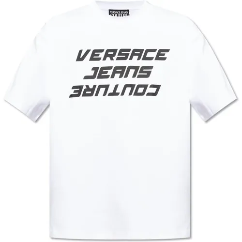 Bedrucktes T-Shirt , Herren, Größe: L - Versace Jeans Couture - Modalova