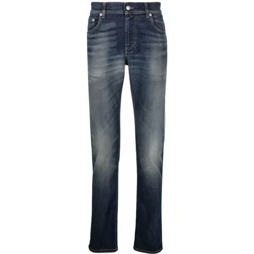 Stonewashed Slim Cut Jeans , male, Sizes: 2XL, M, XL, S, L - alexander mcqueen - Modalova