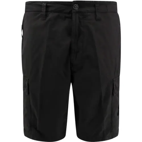 Cotton Bermuda Shorts , male, Sizes: W38, W36, W34, W32 - Stone Island - Modalova