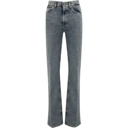 High Waist Wide Leg Denim Hose , Damen, Größe: W25 - Dondup - Modalova