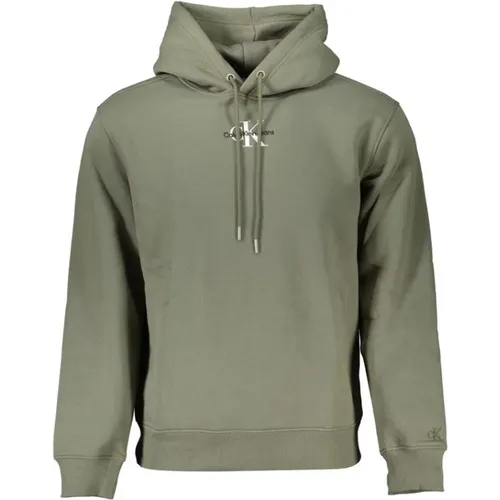 Stylish Hooded Fleece Sweatshirt , male, Sizes: 2XL, XL - Calvin Klein - Modalova