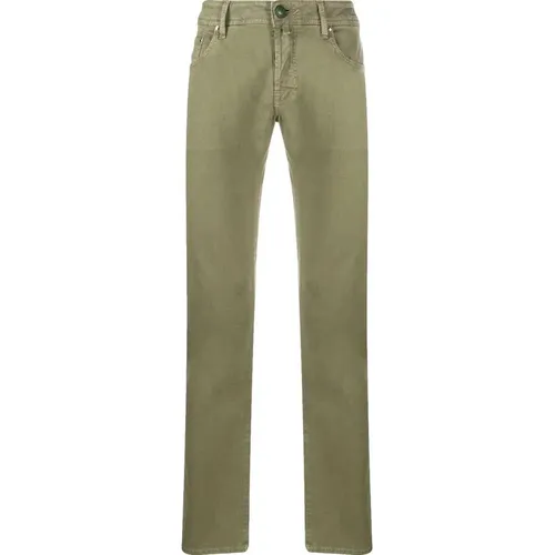 Slim Fit Washed Cotton Jeans , male, Sizes: W30 - Jacob Cohën - Modalova
