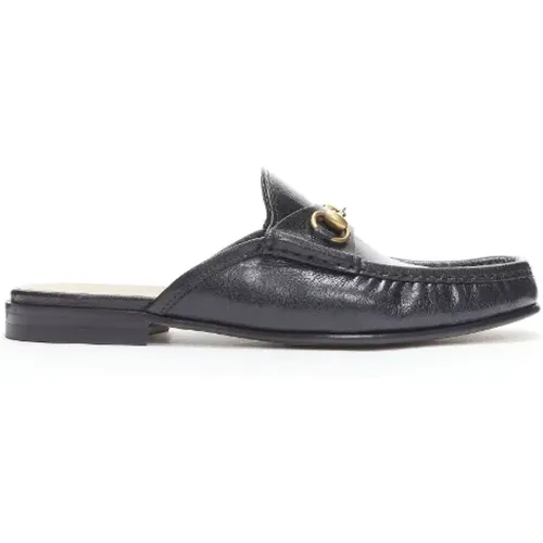 Pre-owned Leather flats , female, Sizes: 9 1/2 UK - Gucci Vintage - Modalova