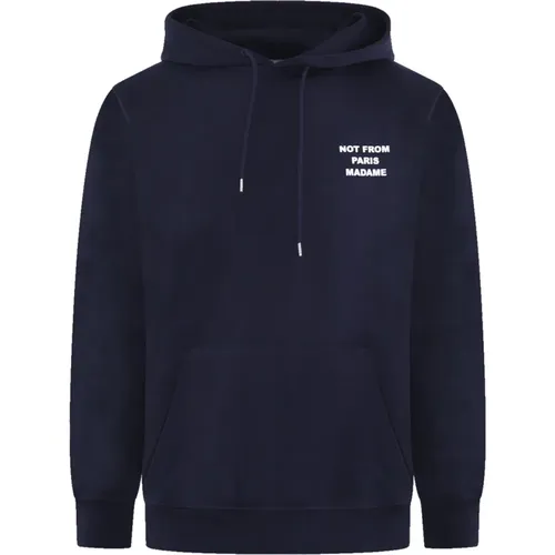 Herren Hoodie mit Slogan , Herren, Größe: XL - Drole de Monsieur - Modalova