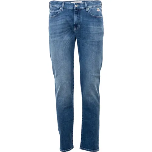 Medium Wash Denim Jeans with Tassel , male, Sizes: W32, W31, W42 - Roy Roger's - Modalova