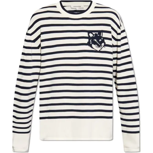 Sweater with logo , male, Sizes: L, S, XL - Maison Kitsuné - Modalova