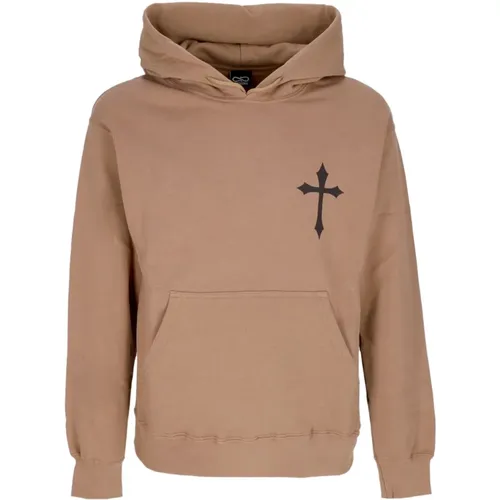 Camel Mens Hoodie with Kangaroo Pocket , male, Sizes: M, XL, XS - Propaganda - Modalova