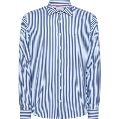 Classic Stripe Shirt , male, Sizes: L, S, 2XL, XL, 3XL, M - Sun68 - Modalova