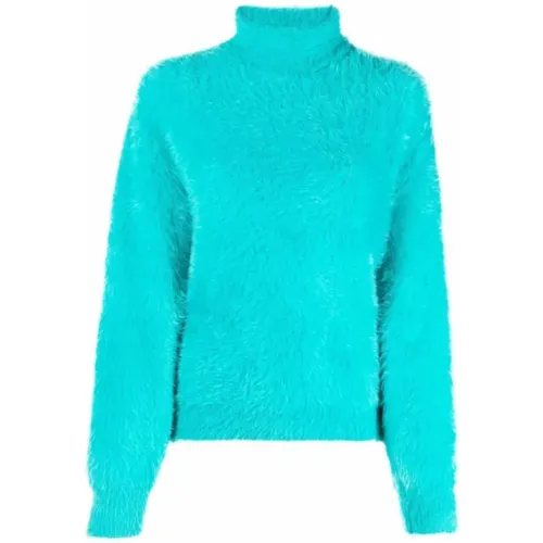 Faux-Fur Roll-Neck Jumper-40 , female, Sizes: XS - Stella Mccartney - Modalova