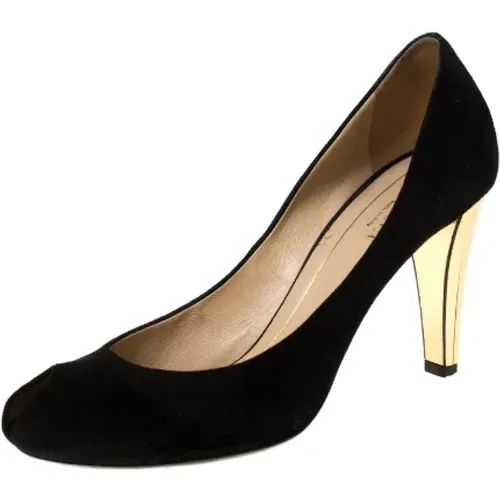 Pre-owned Suede heels , female, Sizes: 5 1/2 UK - Gucci Vintage - Modalova