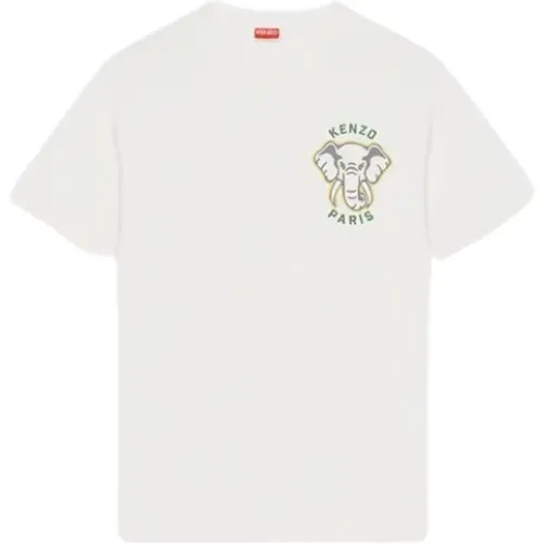 Elephant Logo T-shirts and Polos , male, Sizes: M, L - Kenzo - Modalova