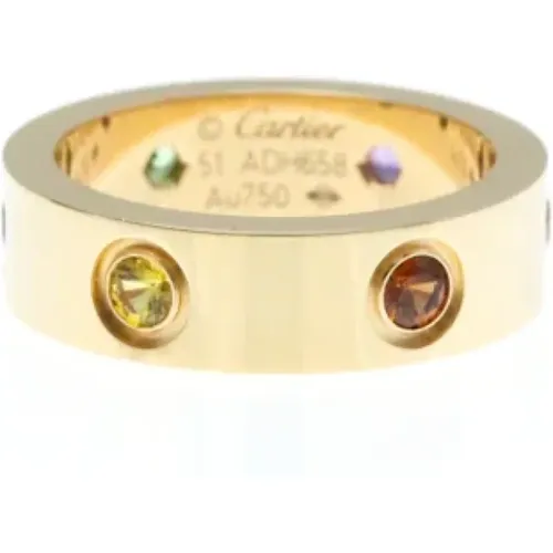 Pre-owned Gold rings , female, Sizes: ONE SIZE - Cartier Vintage - Modalova