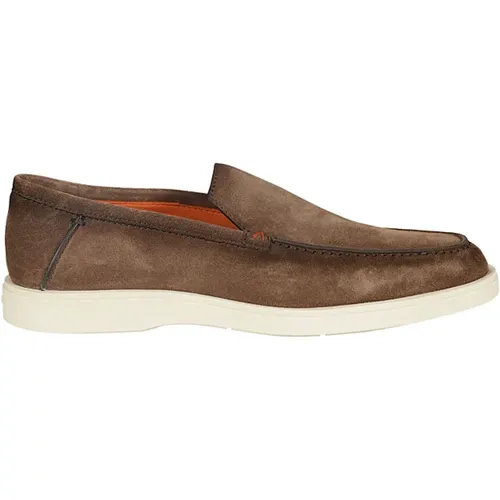 Stylish Botanist Shoes for Men , male, Sizes: 8 1/2 UK - Santoni - Modalova