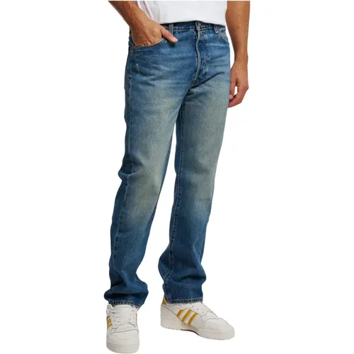 Levi's, Vintage-inspirierte Slim Fit Denim Jeans , Herren, Größe: W33 - Levis - Modalova