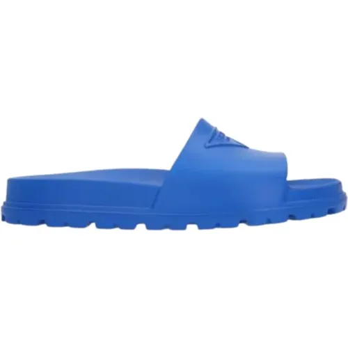 Blaue Slide Sandalen Prada - Prada - Modalova