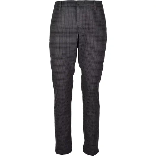 Slim Fit Hose aus Baumwollmischung , Herren, Größe: W33 - Dondup - Modalova