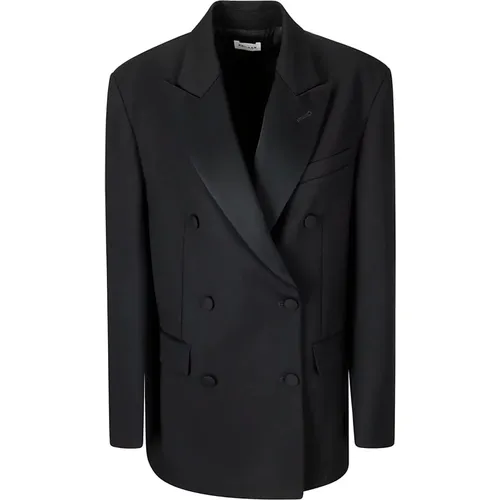 Oversized Peak Lapel Double-Breasted Jacket , female, Sizes: S, XS - P.a.r.o.s.h. - Modalova