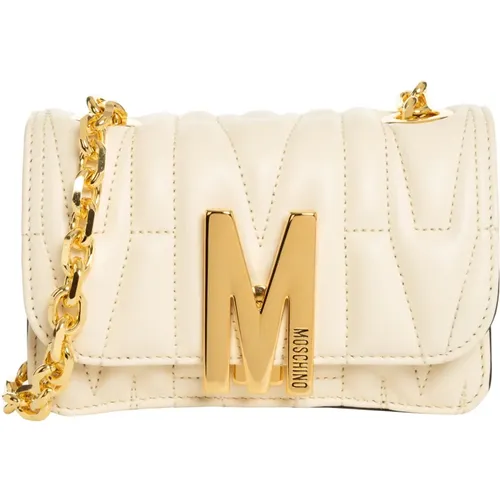 M Shoulder Bag - Elegant Leather Cross Body Bag , female, Sizes: ONE SIZE - Moschino - Modalova