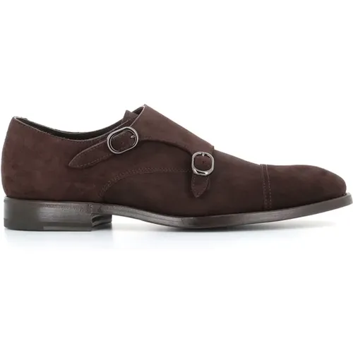 Flat Shoes with Double Buckle , male, Sizes: 11 UK, 8 UK, 10 UK - Henderson - Modalova