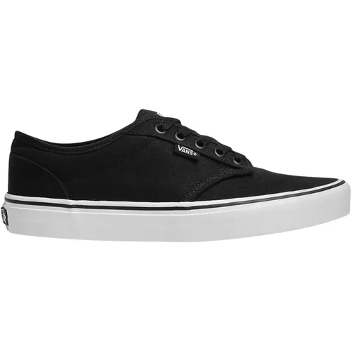 Canvas Schwarz/Weiß Sneakers , Herren, Größe: 42 1/2 EU - Vans - Modalova