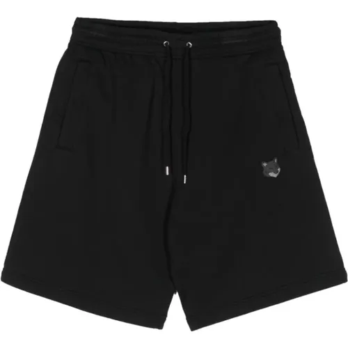 Shorts with Fox Patch , male, Sizes: L, M - Maison Kitsuné - Modalova