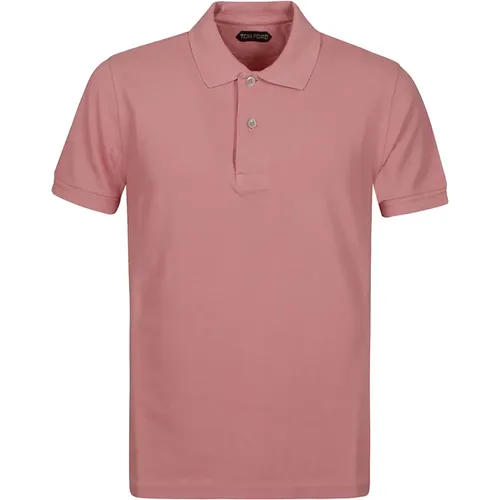 Tennis Piquet Short Sleeve Polo Shirt , male, Sizes: M, XL, L, 2XL - Tom Ford - Modalova