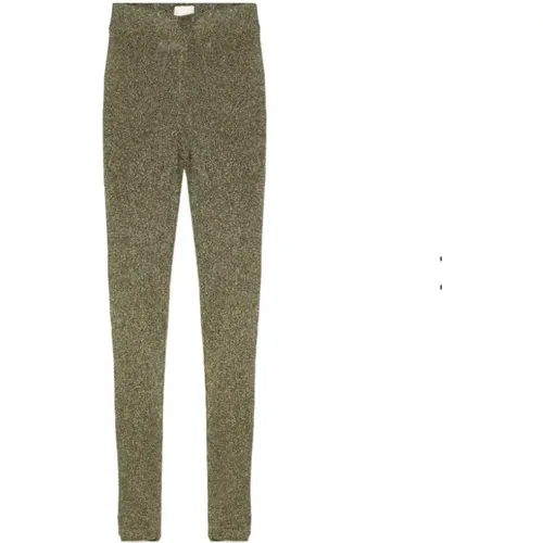 Khaki Rippstrick Skinny-Fit Hose , Damen, Größe: S - Isabel marant - Modalova