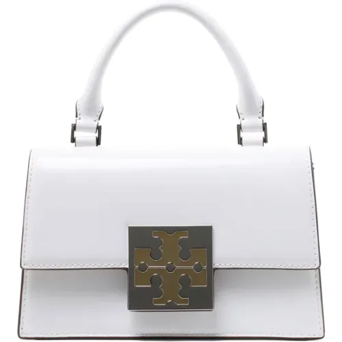 Off White Bon Bon Mini Top Handle Bag , female, Sizes: ONE SIZE - TORY BURCH - Modalova