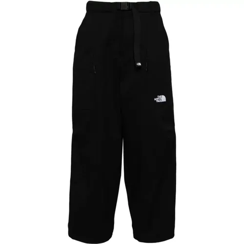 Schwarze Baumwollmischung Hose Schnallenverschluss , Herren, Größe: L - The North Face - Modalova