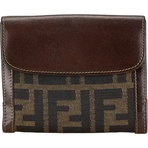 Pre-owned Canvas wallets , female, Sizes: ONE SIZE - Fendi Vintage - Modalova