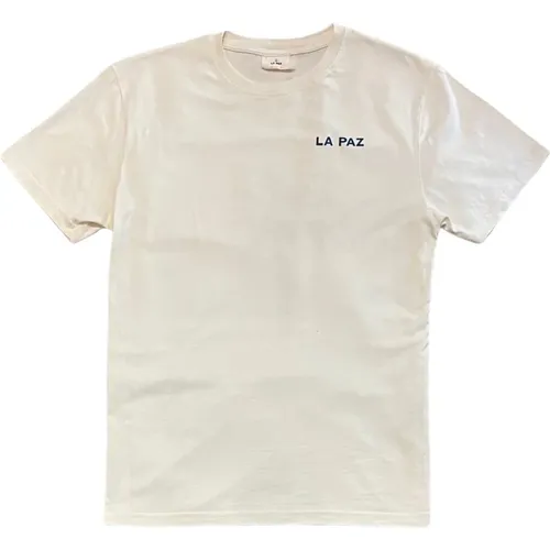 Dantas Palm T-Shirt Ecru , male, Sizes: S, M, L - La Paz - Modalova
