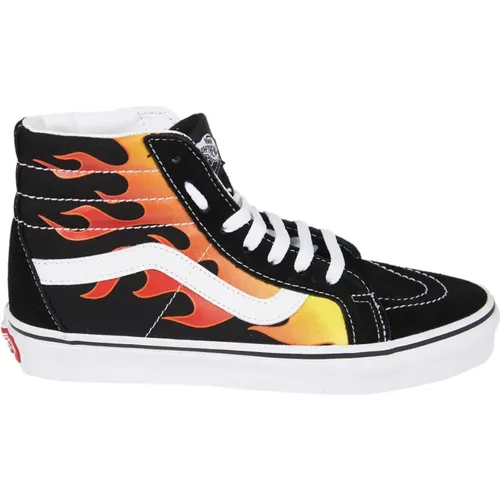 Rote Flame Sk8-Hi Reissue Sneakers , Damen, Größe: 43 EU - Vans - Modalova