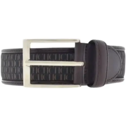 And Green Leather Belt , male, Sizes: 90 CM, 95 CM - Carolina Herrera - Modalova