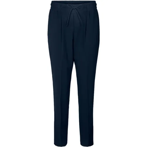 Elegante Navy Hose mit elastischem Bund - FREEQUENT - Modalova