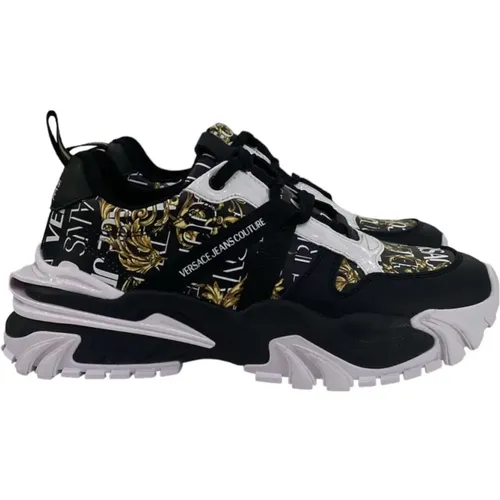 Logo Space Couture Sneakers - Size 42 , male, Sizes: 7 UK - Versace Jeans Couture - Modalova