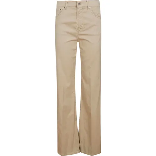 Wide Leg Amber Trousers , female, Sizes: W30, W29, W26 - Dondup - Modalova