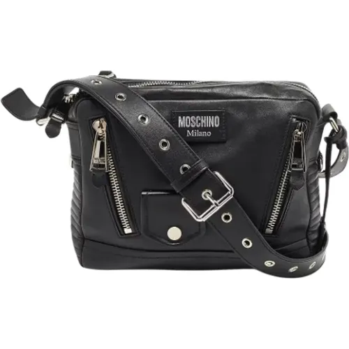 Pre-owned Leather shoulder-bags , female, Sizes: ONE SIZE - Moschino Pre-Owned - Modalova