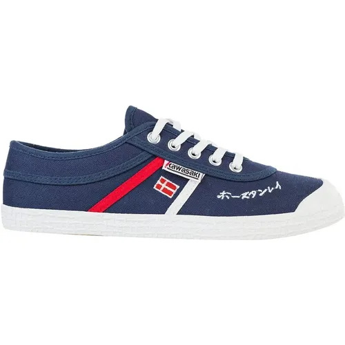 Signatur Leinwand Sneakers , Herren, Größe: 41 EU - Kawasaki - Modalova